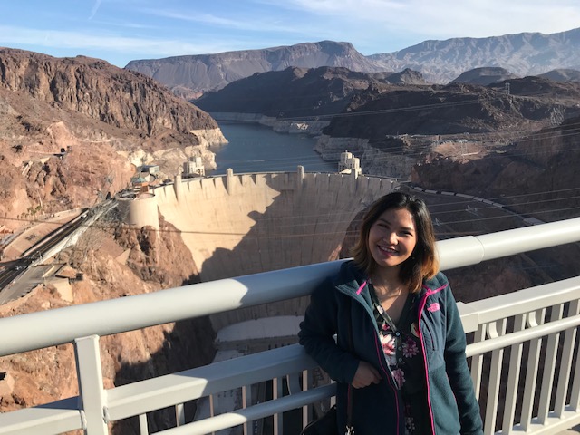 Kim at Hoover Dam